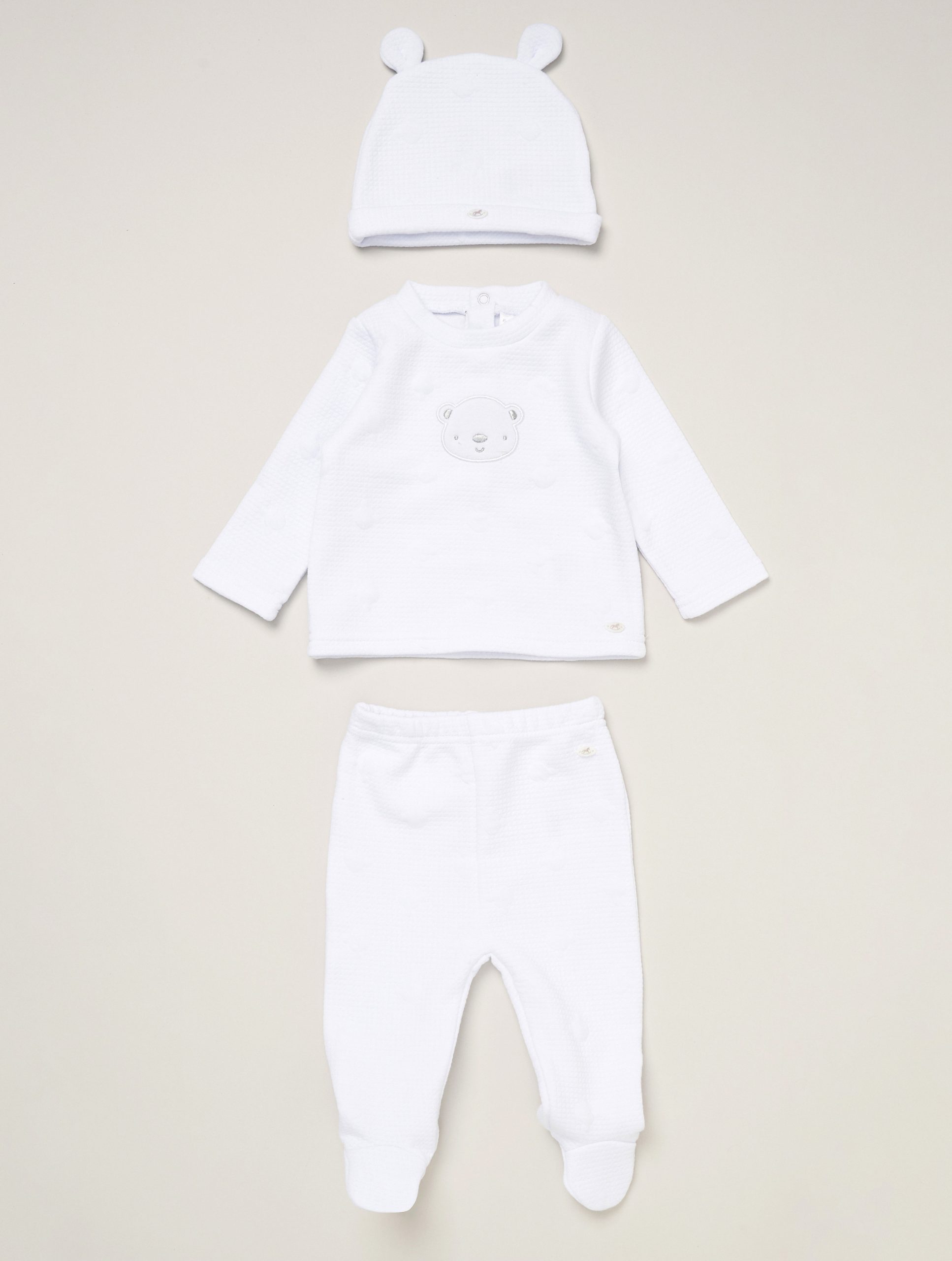 Teddy Textured Set – by Rock-a-Bye Baby Boutique (3–6 Months) LAST ONE‼️