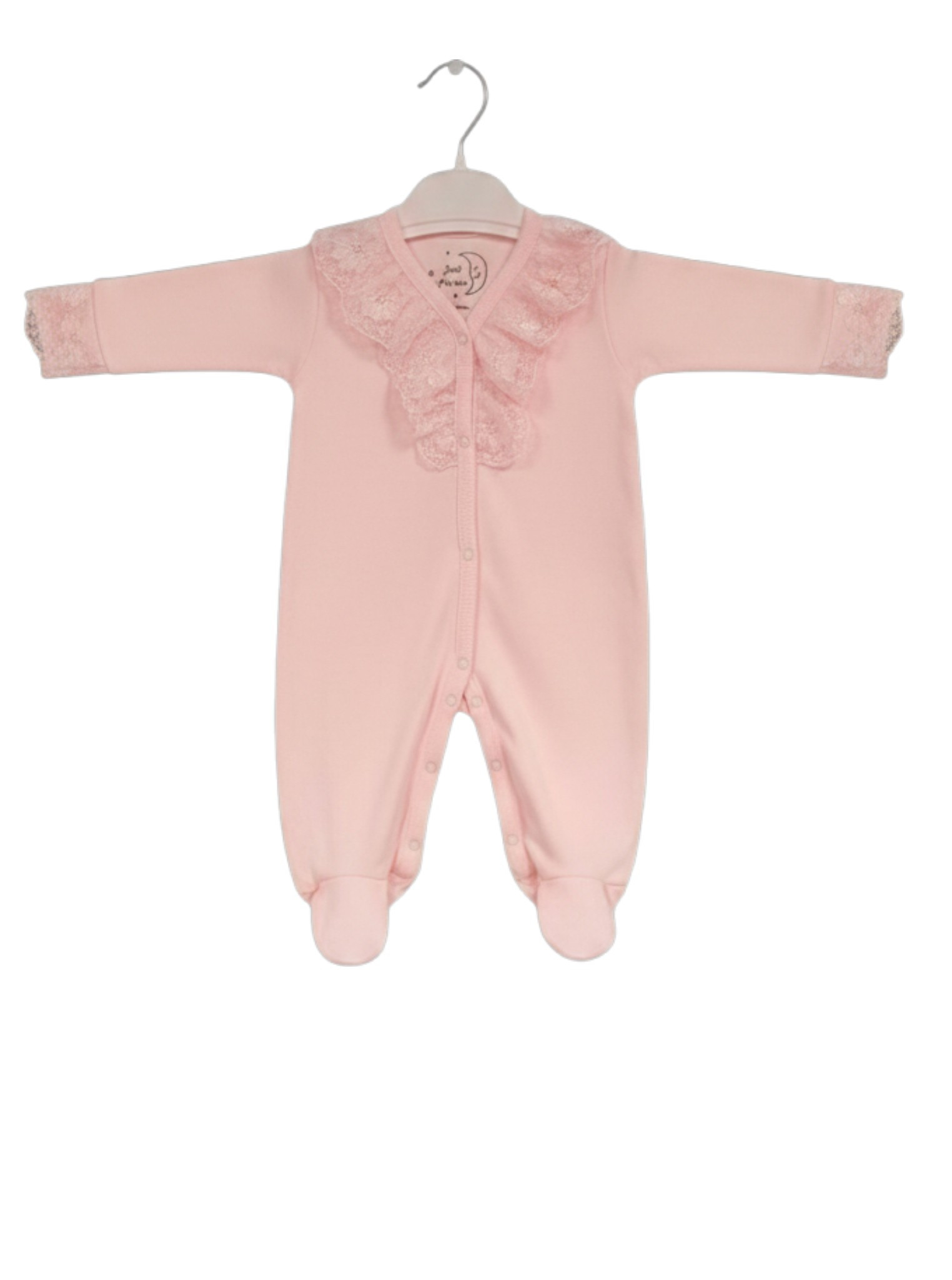 Pink “Lace” All In One – by Just For Me (0–3 Months) LAST ONE‼️ - Image 3
