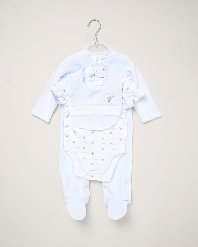 Ribbed Velour Nursery Layette Set – by Rock a Bye Boutique (Newborn –6 Months) - Image 6
